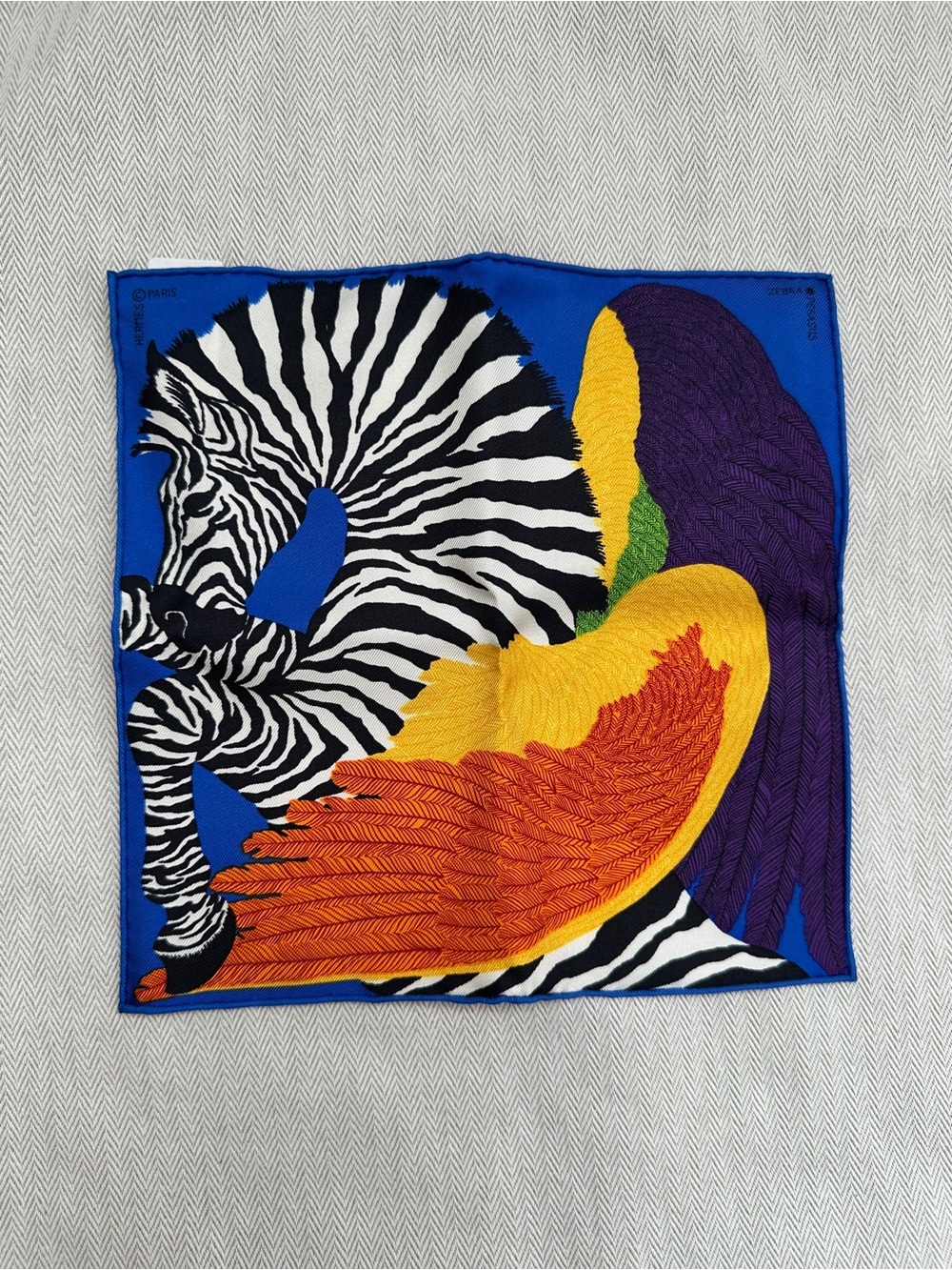 Hermes Zebra Pegasus nano scarf 20